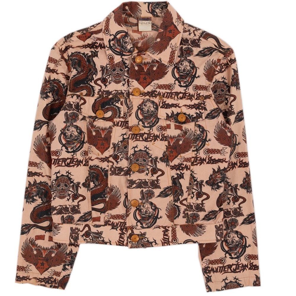 Jean Paul Gaultier SS 1996 Skulls and Dragon Shirt